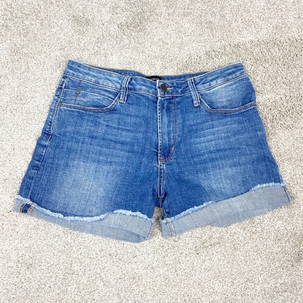 Stitch Fix Just Black Cuffed Frayed Jean Shorts